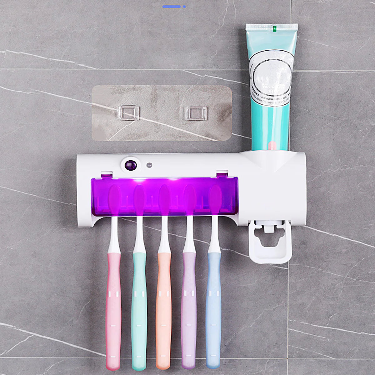 Soporte Esterilizador de Cepillos de Dientes con Luz Ultravioleta