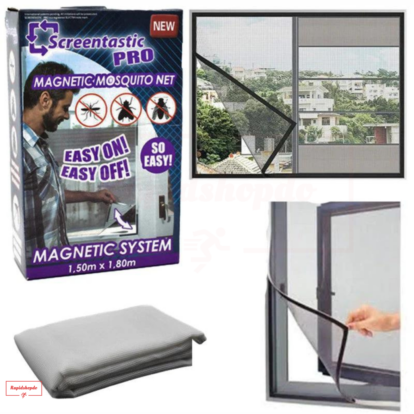 panel antimosquitos para ventanas ajustable