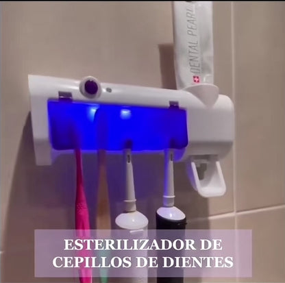 Soporte Esterilizador de Cepillos de Dientes con Luz Ultravioleta